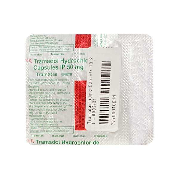 Tramatas 50 Mg Capsule 10