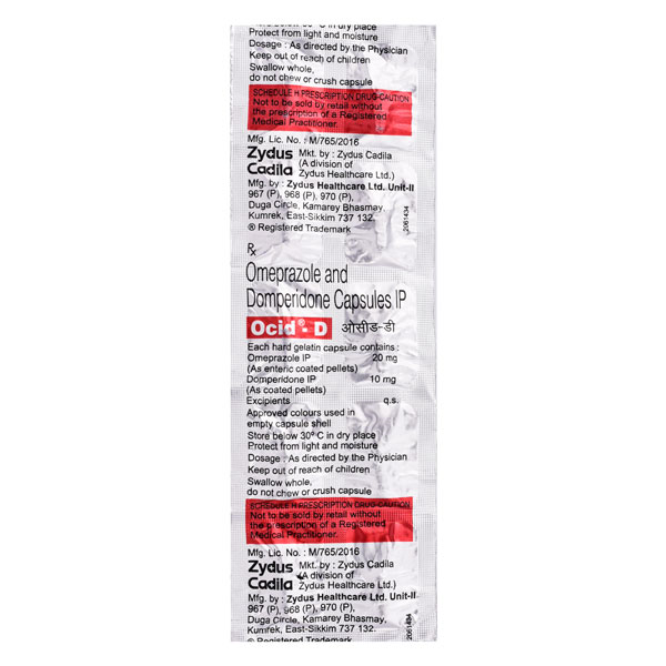 Ocid D 10/20 Mg Capsule 10