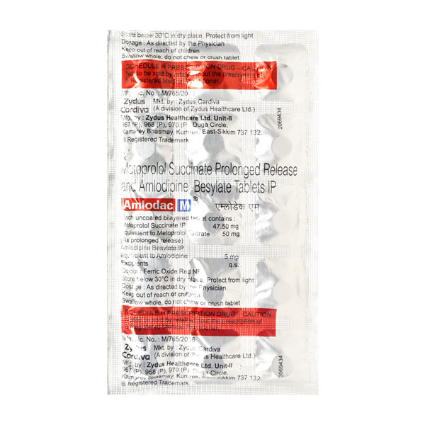 Amlodac M 50/5 Mg Tablet 15