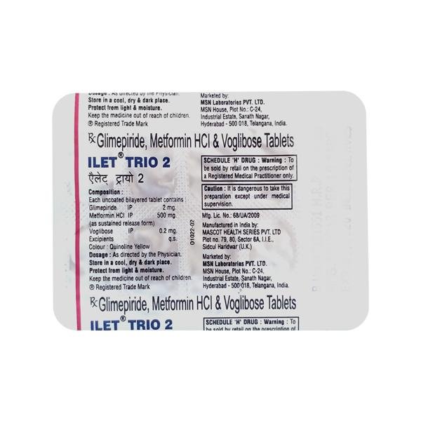 Ilet Trio 0.2/500/2 Mg Tablet 10