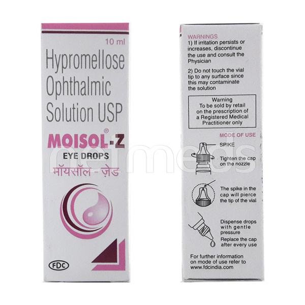 Moisol Z 0.30 % Eye Drops 10 Ml