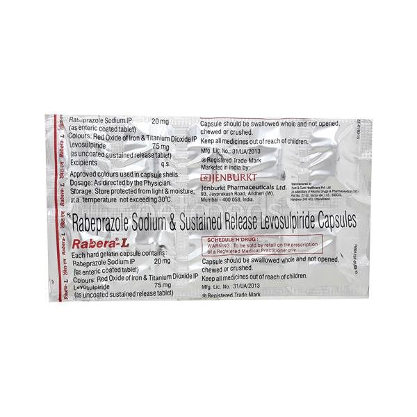 Rabera L 75/20 Mg Capsule 10