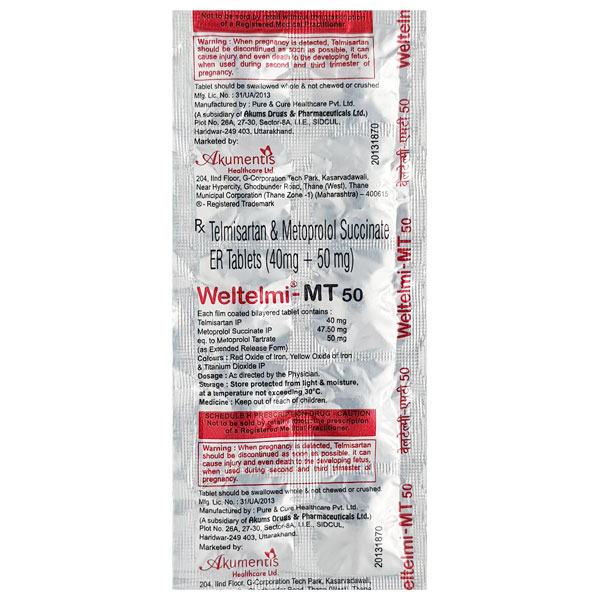 Welartan M 40/50 Mg Tablet 10