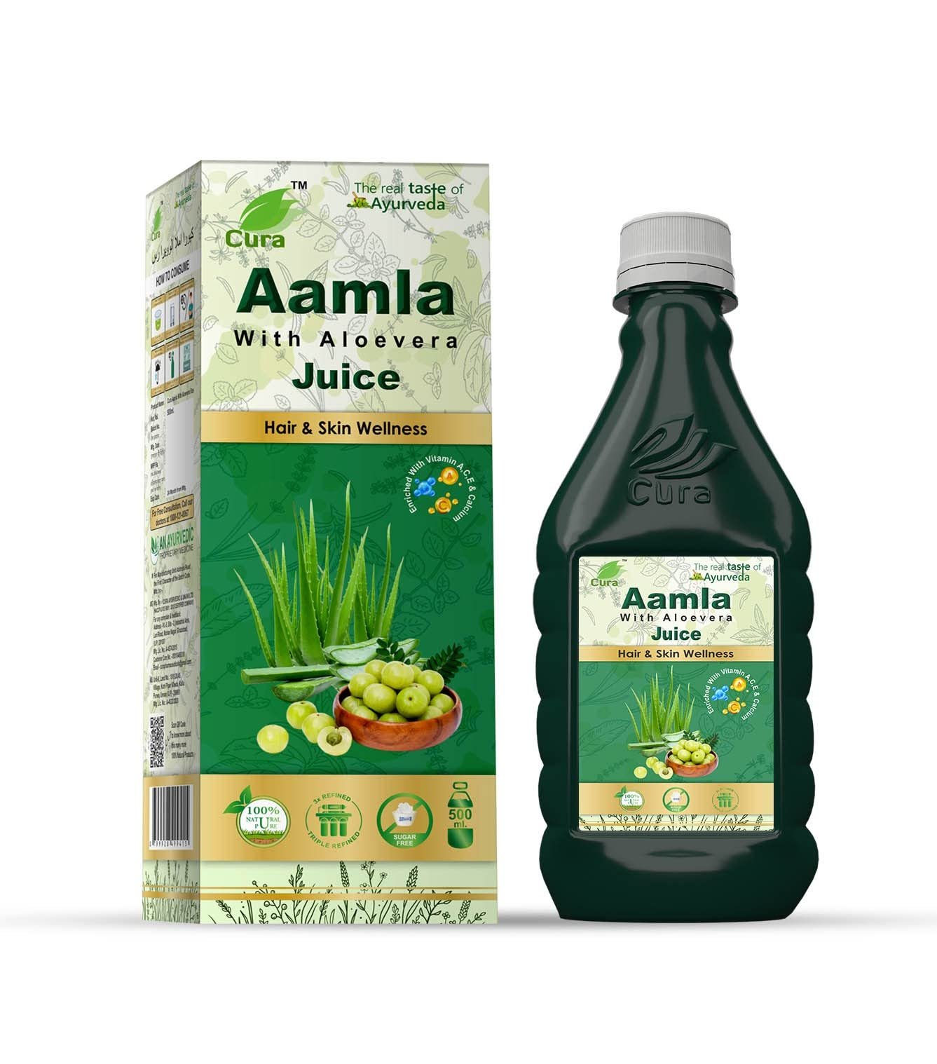 Cura Aawla Aloevera Juice 500Ml