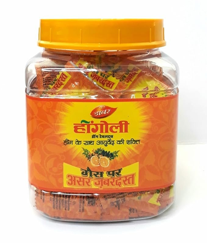 Dabur Hingoli - 120 Sachet Jar (4 Tablets)