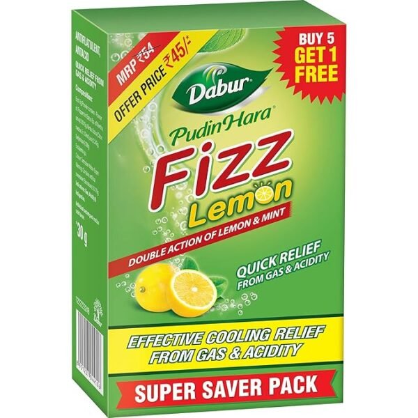 Dabur Pudin Hara Lemon Fizz - 5g x 6 Sachets
