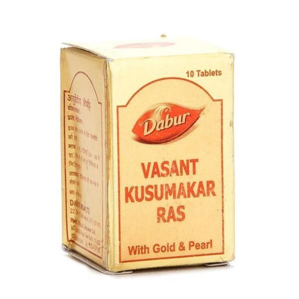 Dabur Vasant Kusumakar Ras with Gold and Pearl Tablet